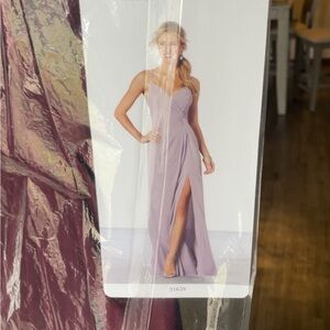 Elegant Mauve Evening Gown